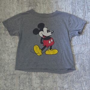 Disney Gray Mickey Mouse Tee Size 5/6